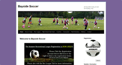 Desktop Screenshot of baysidesoccer.net